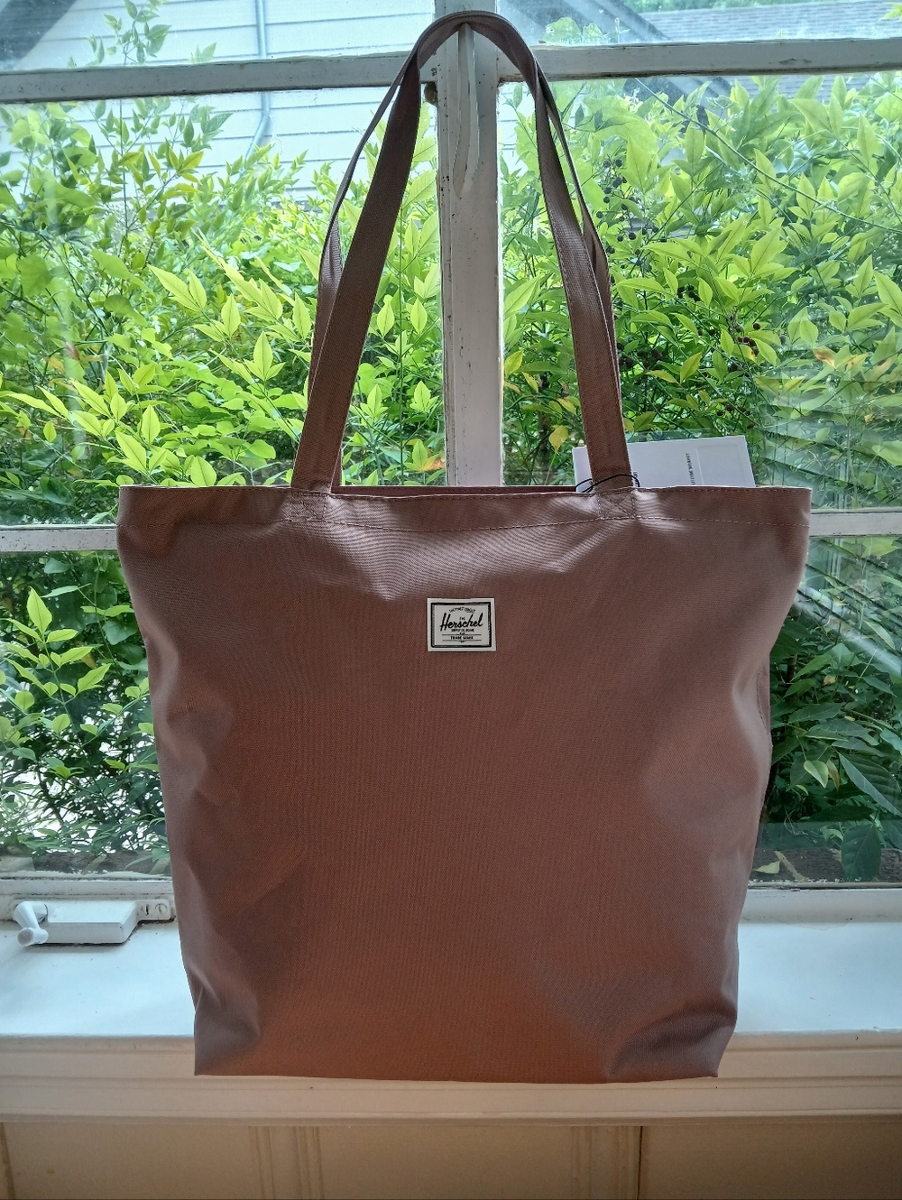 Herschel Supply Co. Mica Tote in Ash Rose Durable Polyester Zip Top Shoulder Bag